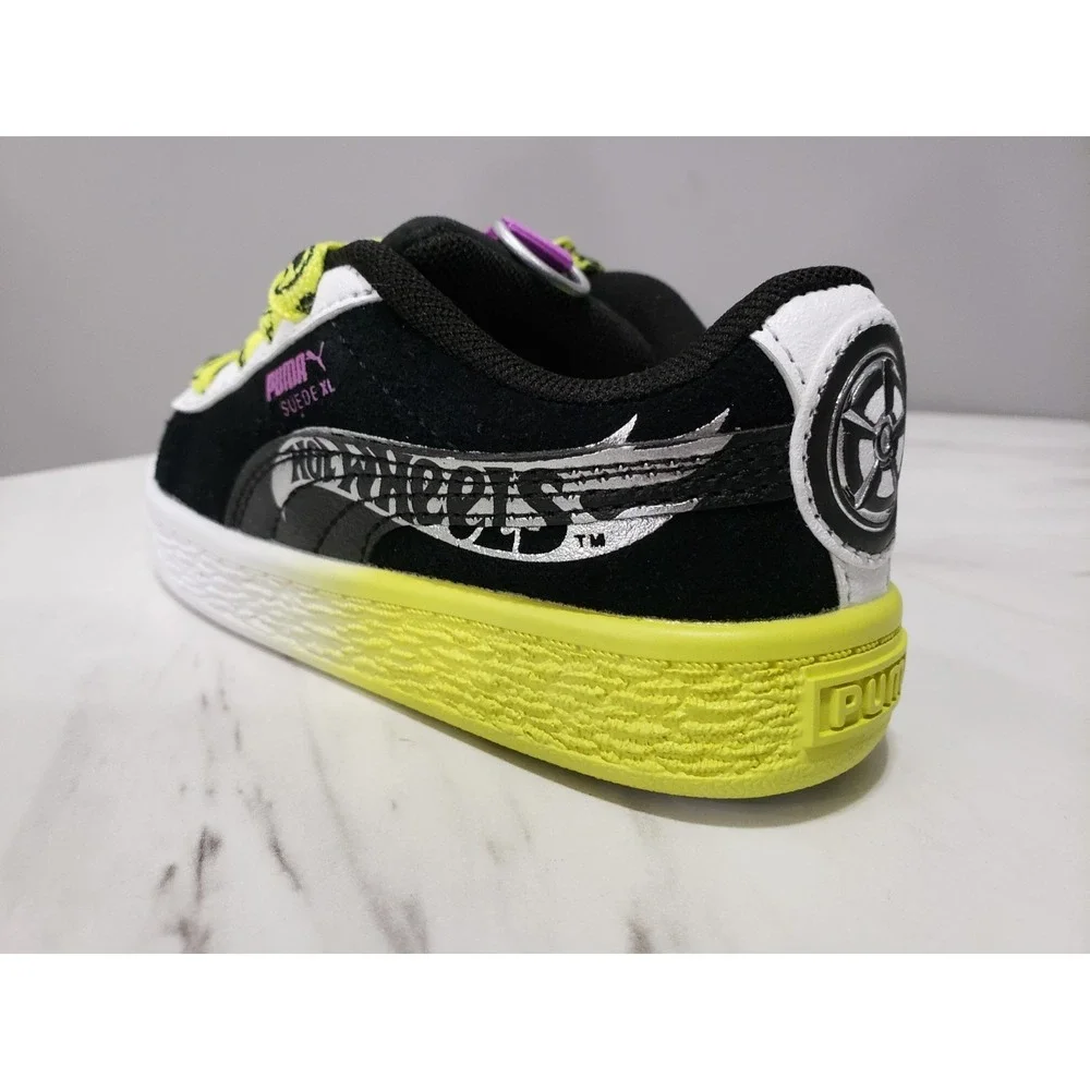 NEW SIZE 7 BABY TODDLER PUMA  X‎ Hot Wheels Suede Xl Lace Up SNEAKERS SHOES